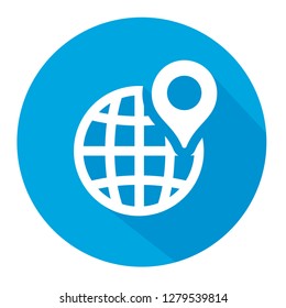  World grid with placeholder  vector icon illustration