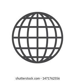 World grid vector icon, simple sign for web site and mobile app.
