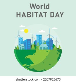 world habitat day illustration world habitat day illustration.