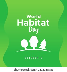 World Habitat Day Vector Design Illustration