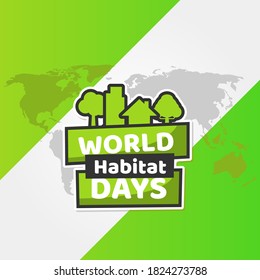 World Habitat Day Vector Design Illustration For Celebrate Moment