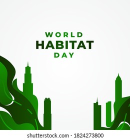 World Habitat Day Vector Design Illustration For Celebrate Moment