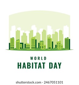 World Habitat Day Vector Design Illustration