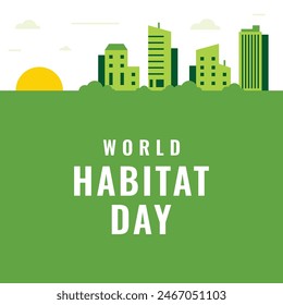 World Habitat Day Vector Design Illustration