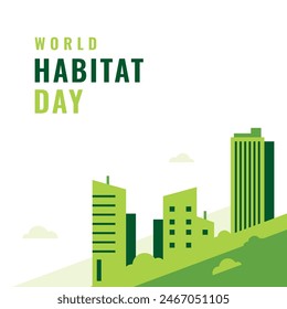 World Habitat Day Vector Design Illustration