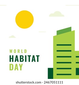 World Habitat Day Vector Design Illustration