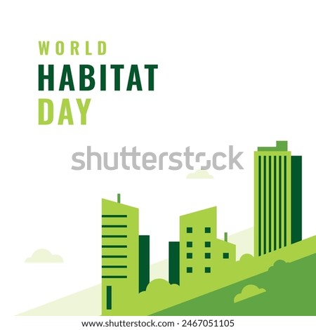 World Habitat Day Vector Design Illustration
