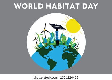 World Habitat Day Vector illustration