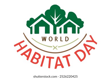 World Habitat Day Vector illustration