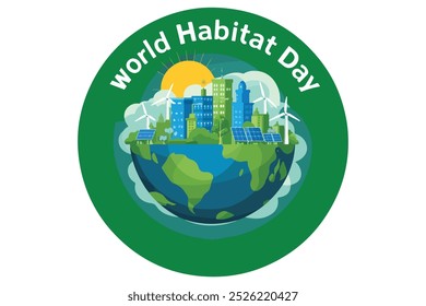 World Habitat Day Vector illustration