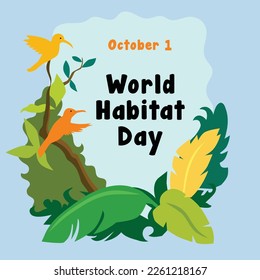 The World Habitat Day Vector Stock