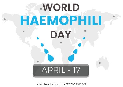 World haemophile day design templete