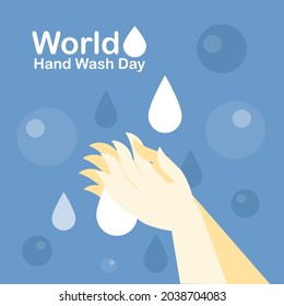 world hand washing day It is a day that invites all human beings to pay attention to washing their hands before eating and after every procedure. for cleanliness and safety in daily use