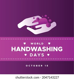 World Handwashing Day Design Illustration