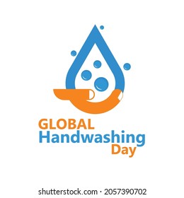 World Handwashing day Vector Illustration. great for greeting card, logo and icon