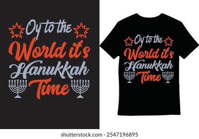 World Hanukkah t-shirt design Do you need day based  t-shirt design for  pod business? I can design any type of t-shirt you can order from me.
