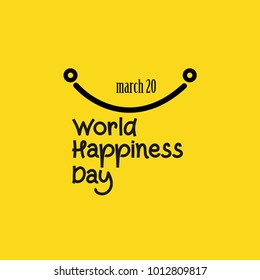 World Happiness Day Vector