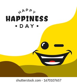 World Happiness Day Vector Design