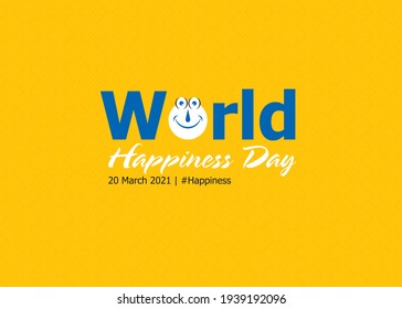 World Happiness Day Vector Design