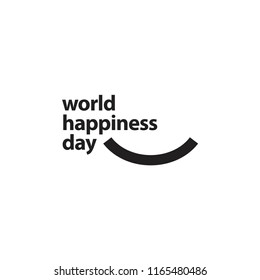 World Happiness Day Vector Template Design Illustration