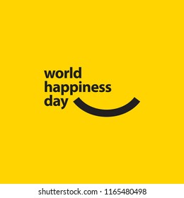 World Happiness Day Vector Template Design Illustration