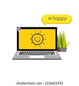 World Happiness Day vector template design illustration