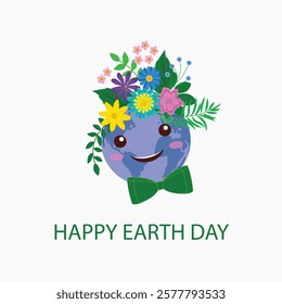 World Happy earth day Vector illustration design for banner, poster ,card, wallpaper, background etc.