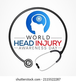 World Head Injury awareness day is observed every year on March 20, to educate the general public about traumatic head injuries (TBI). Vector illustration