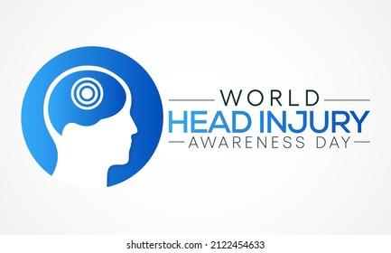 Der World Head Injury Bewusstsein Tag wird jedes Jahr am 20. März beobachtet, um die breite Öffentlichkeit über traumatische Kopfverletzungen (TBI) zu informieren. Vektorgrafik