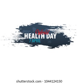 World Health day. 7 april. Medical banner. Vector illustration