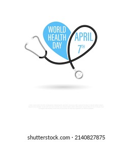 World Health Day, 7 April vector illustration