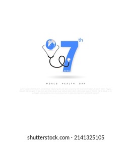 World Health Day, 7 April vector illustration