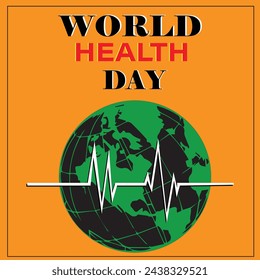 World Health Day 7th April Vector Art.World Health Day is a global health awareness day celebrated every year on 7th April. vector design.