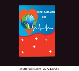 World health day abstract background templet