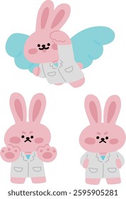 World Health Day Animal Doctor Character Collection 