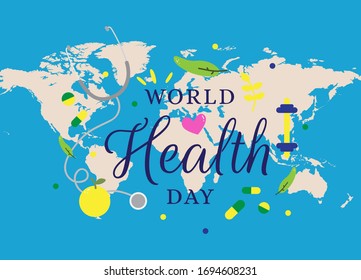 World Health Day Background Illustration