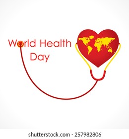 world health day banner design vector