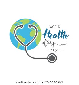 World health day concept. - banner, sticker, vector.