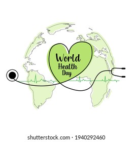 World Health Day Concept. Illustration Vector