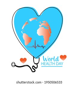 world health day concept. illustration vector