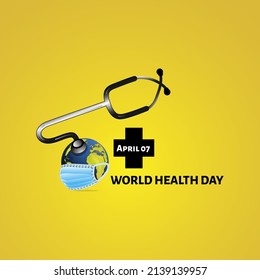 world health day concept. illustration vector