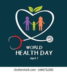 World health day concept. Vector illustration.