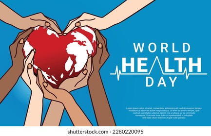 World health day concept. Vector illustration.