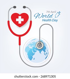 World health day concept. Vector illustration.