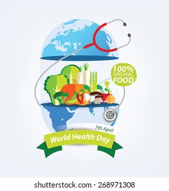 World health day concept. Vector illustration.