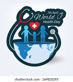 World health day concept. Vector illustration.