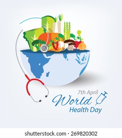 World health day concept. Vector illustration.