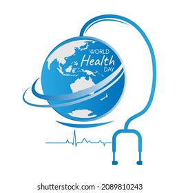 world health day concept. web banner design. illustration vector