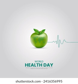 World Health Day. Health day creative design for social medai post.
