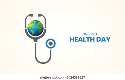 World Health Day. design for banners, posters, and vector art. 3D illustration